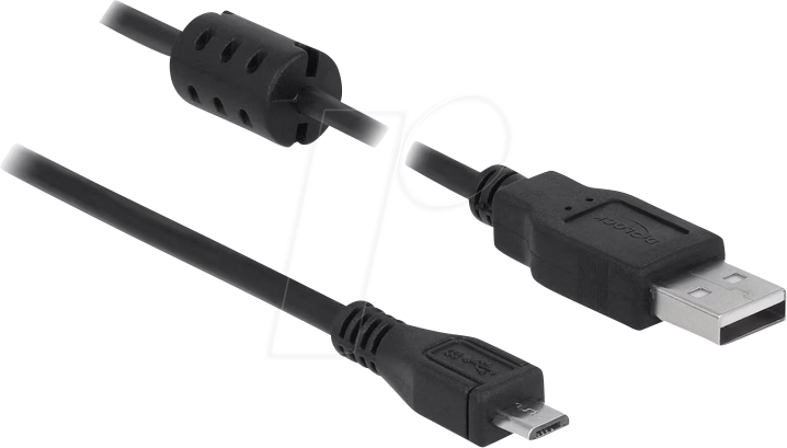 Thumbnail - DELOCK 84902 - USB 2.0 Kabel A Stecker > Micro-B Stecker, 1,5 m, schwarz