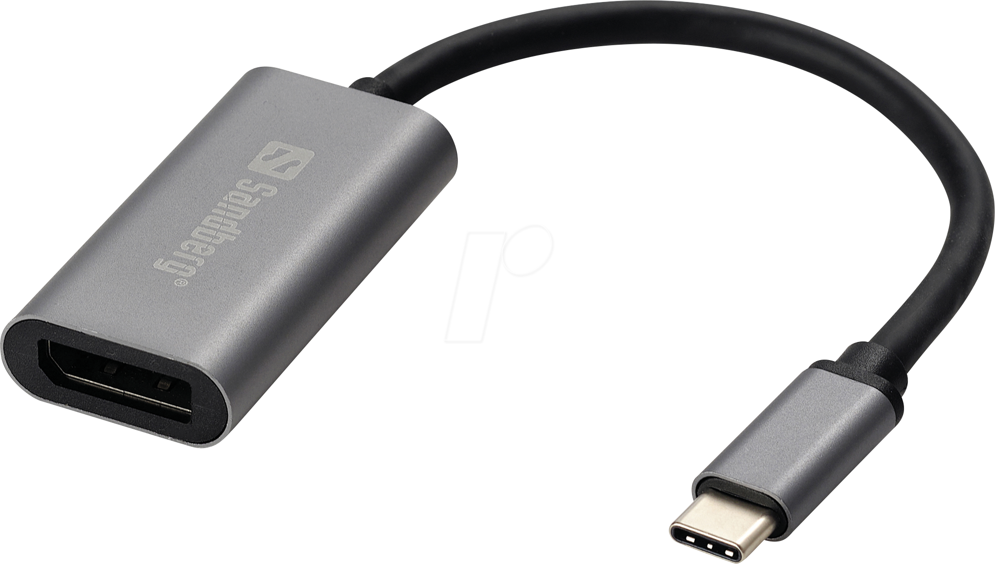 SANDBERG 136-19 - Adapter USB-C > DisplayPort, 4K@60Hz, Aluminium