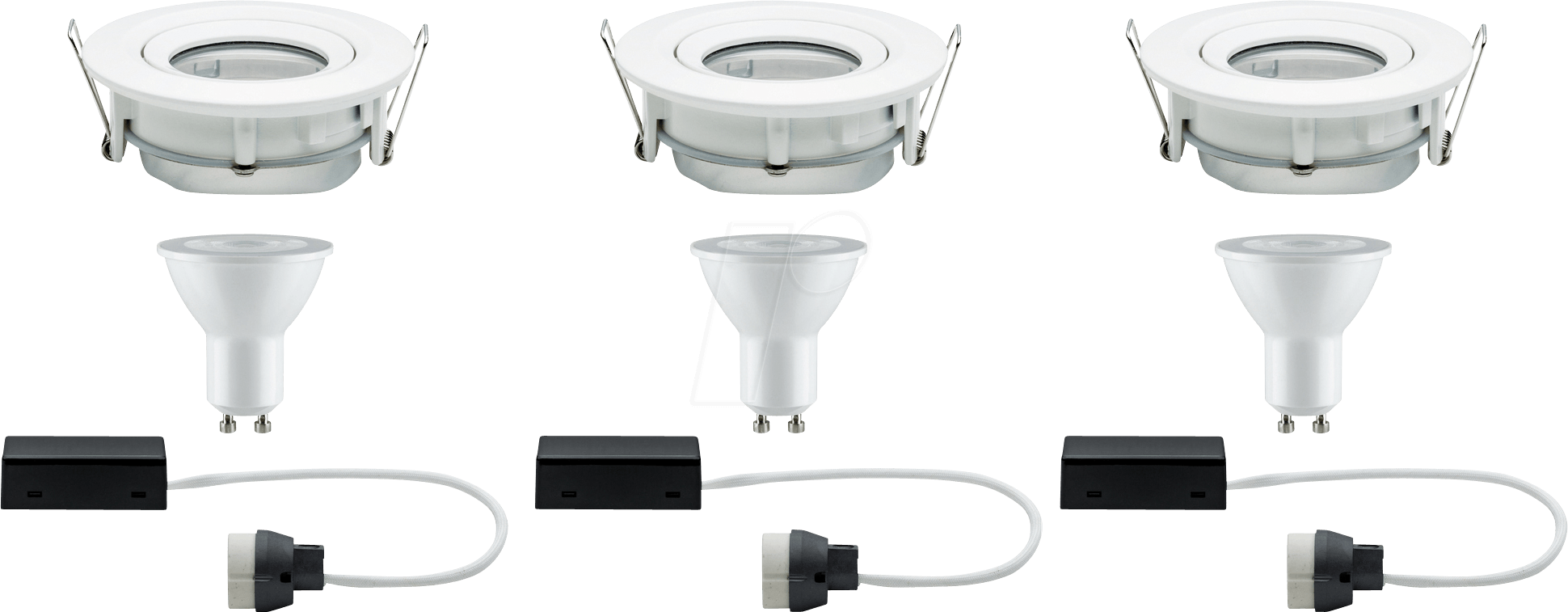 PLM 92898 - Einbauleuchte LED Nova, 3 x 7 W, 2700 K, weiß, IP65