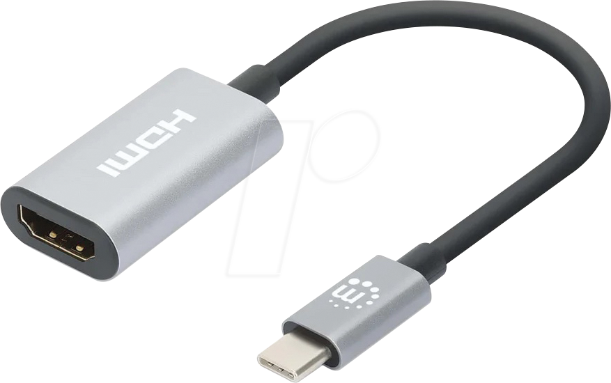 MANHATTAN 153973 - Adapter, USB-C > HDMI-Adapter, USB 3.2, 4K@60Hz