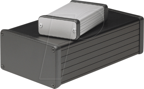 1455N2201BK - Profilgehäuse, 1455 N, 220 x 103 x 53 mm, schwarz