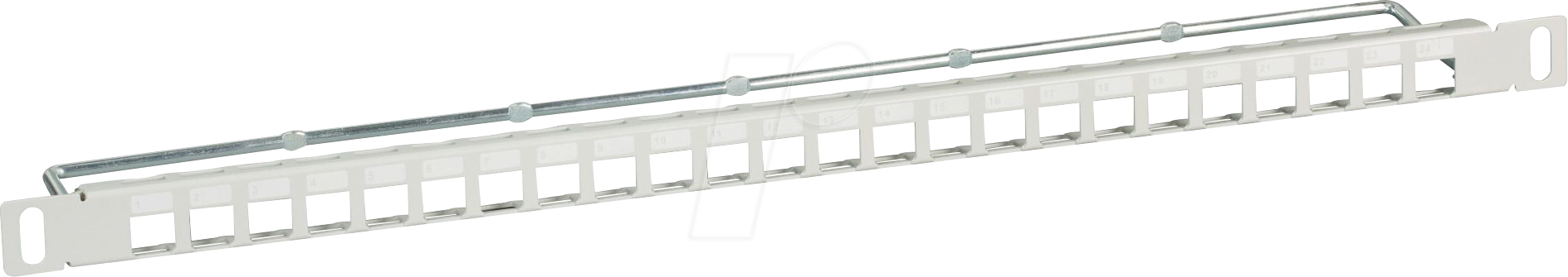EFB 37586.1 - 19'' Keystone Patchpanel, 0,5HE, 24-Port, grau