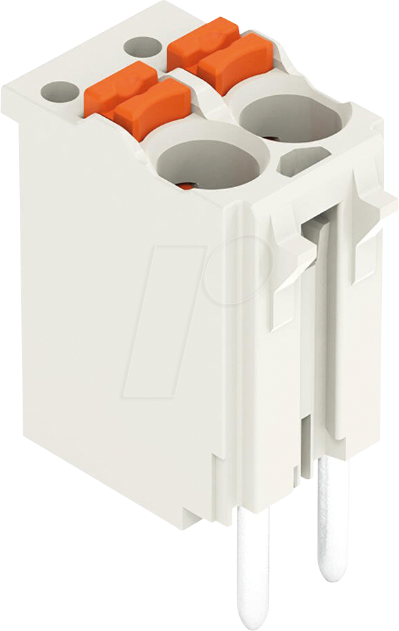 WAGO 2091-1172 - 1-Leiter-THT-Federleiste, gerade, 2-polig, bis 1,5 mm²