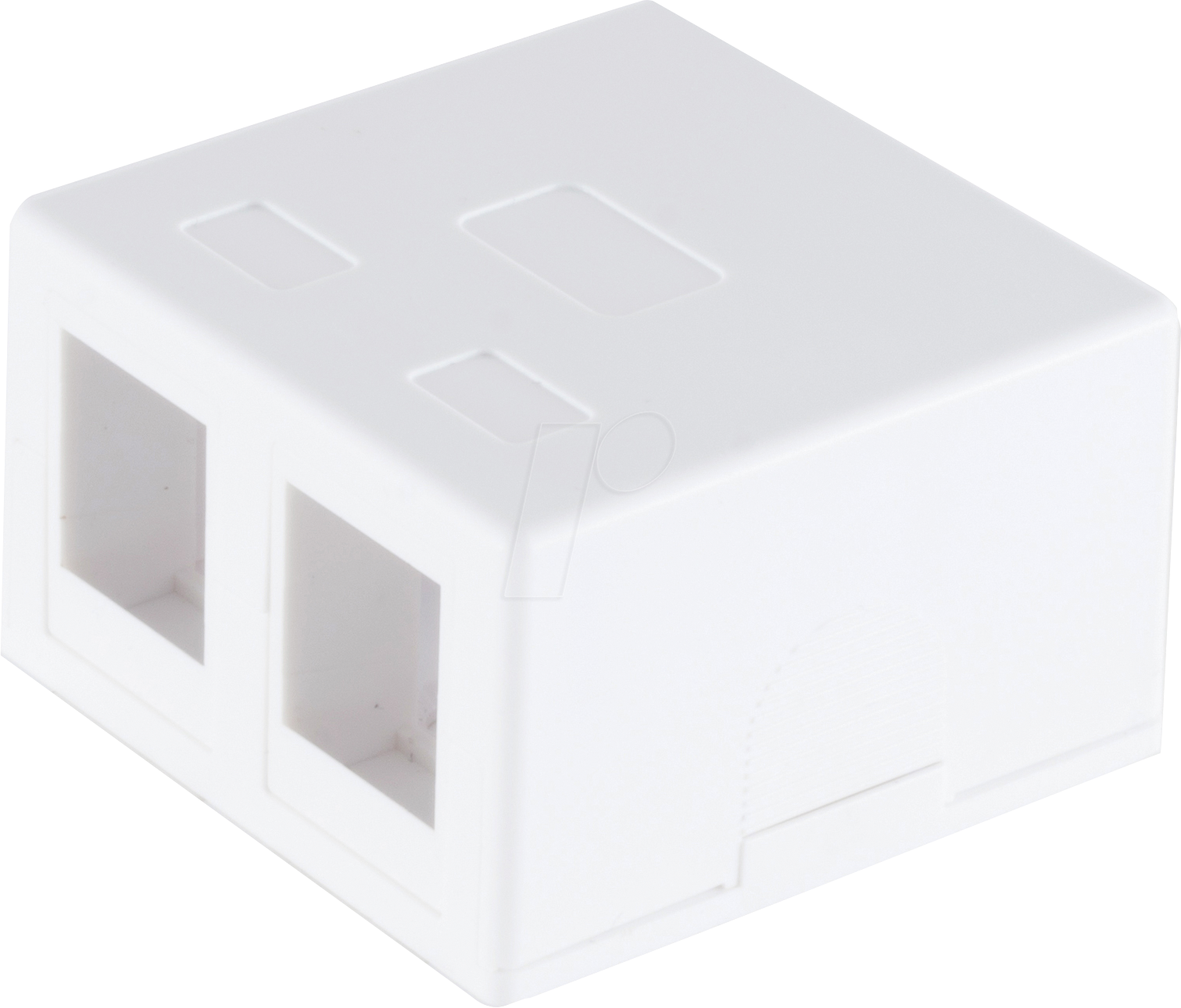 SHVP BS08-10116 - Keystone Anschlussbox, 2-fach, weiß