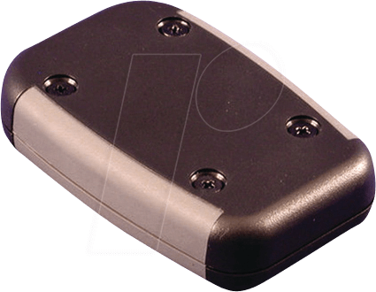 1553CBK - Kunststoffgehäuse, 1553 B, 117 x 79 x 33 mm, grau / schwarz