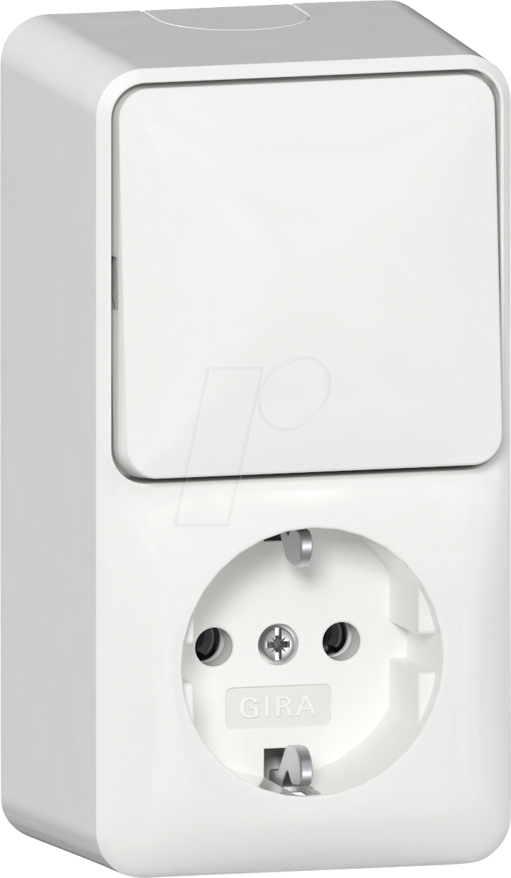 GIRA 4176 13 - Wippschalter/Schutzkontakt-Steckdose 16 A 250 V~