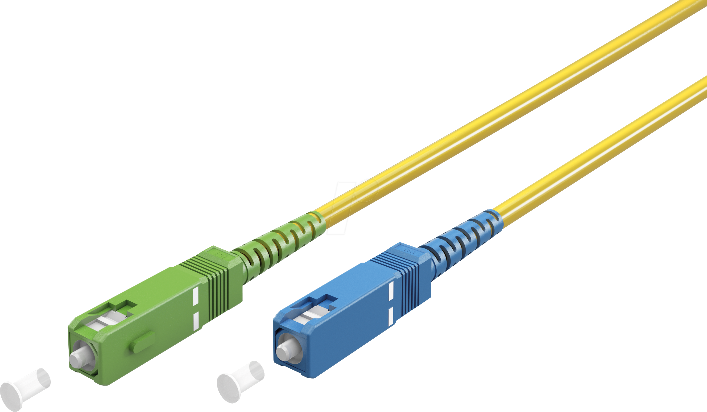 Thumbnail - GOOBAY 59666 - Simplex LWL Patchkabel, SC-APC (8°)SC-UPC, gelb, 30 m