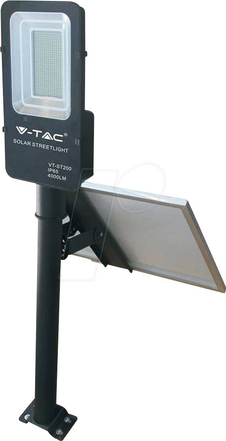VT-5502 - Solar Straßenleuchte, 50 W, 4000 lm, 4000k, IP65