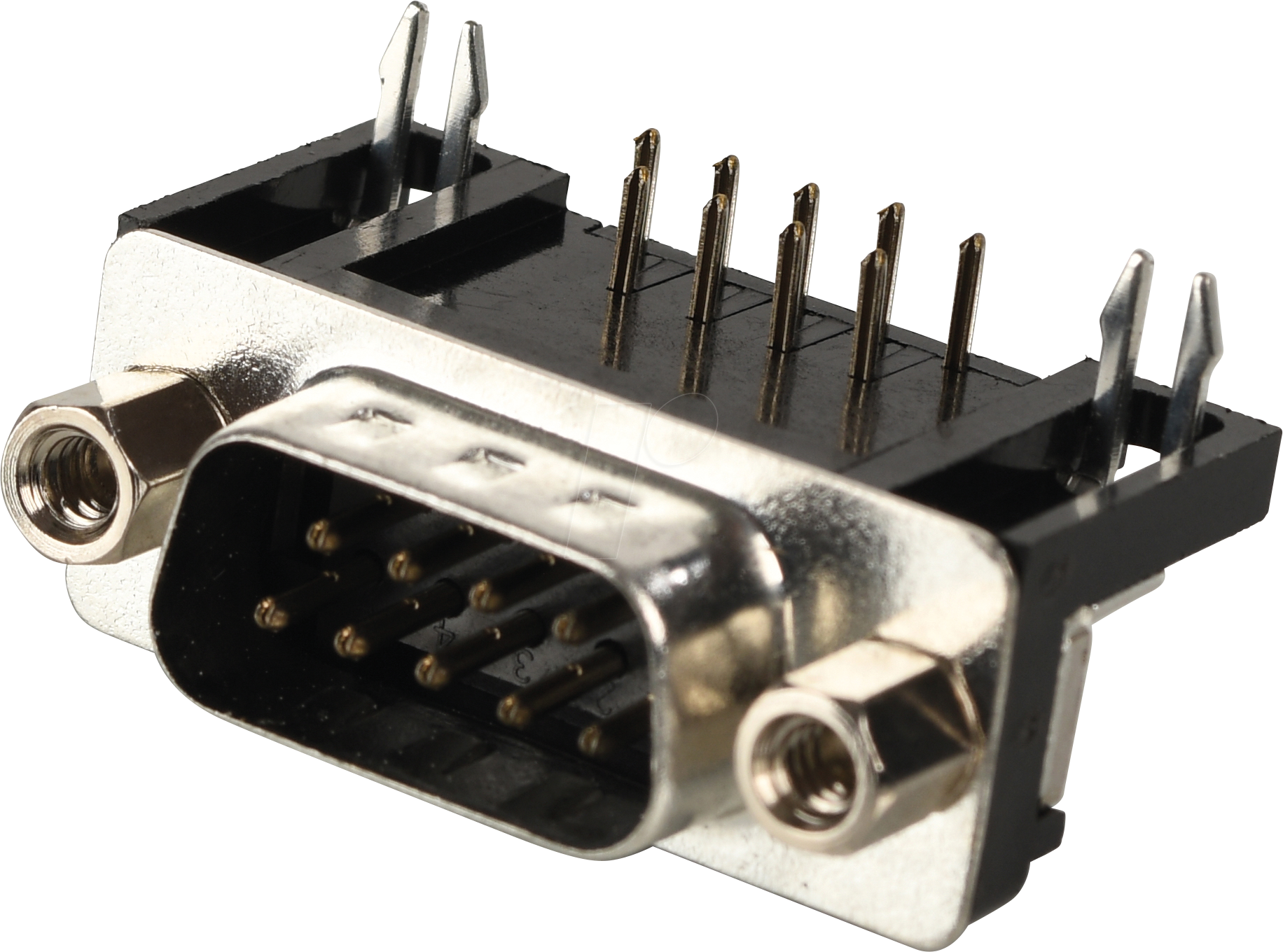 W+P 107-09-1-1-2 - D-SUB Stecker, 9-polig, gewinkelt