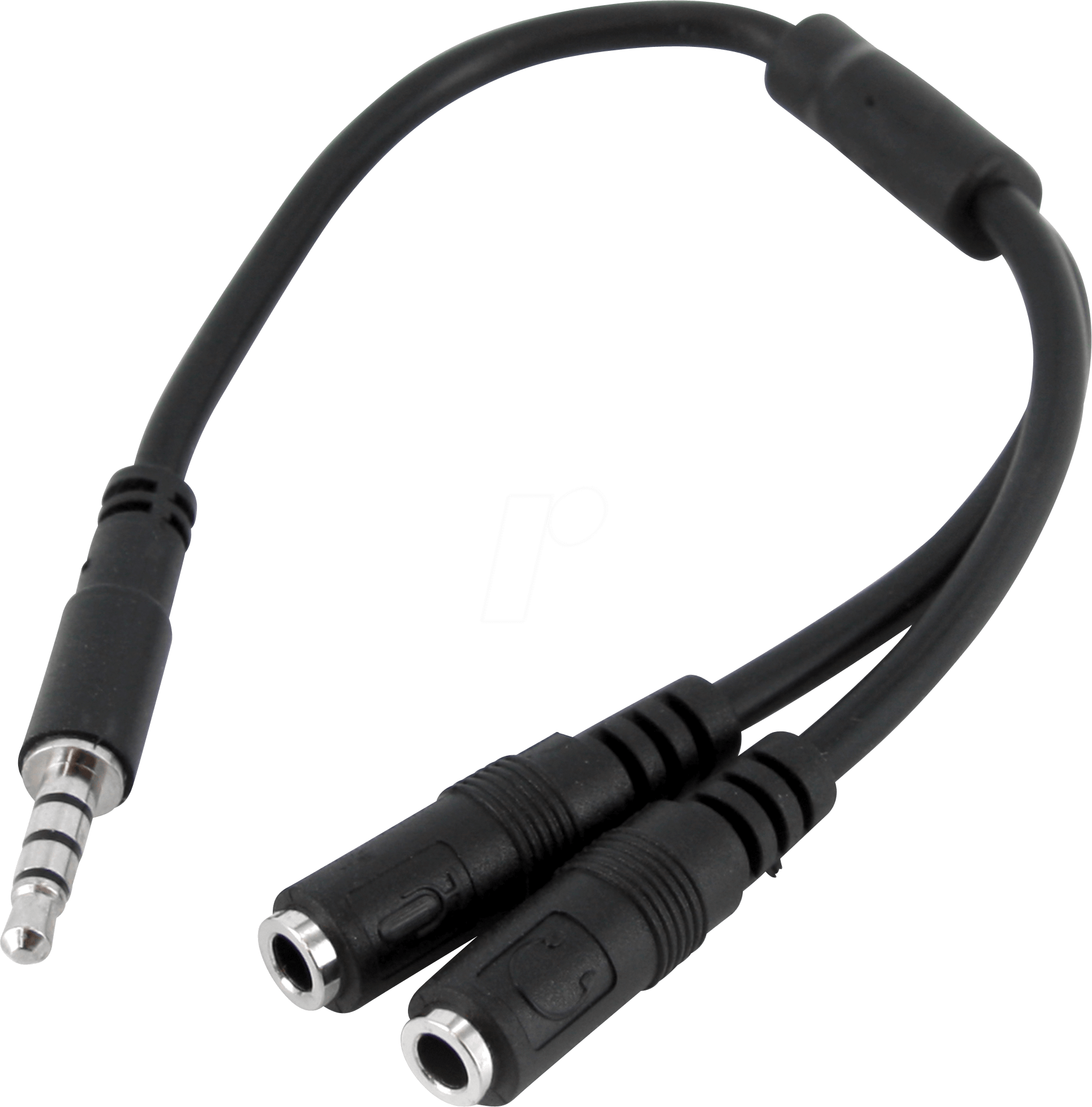 ST MUYHSMFF - Headset Kabel, 3,5 mm Klinkenstecker auf 2x Kupplung, 0,15 m