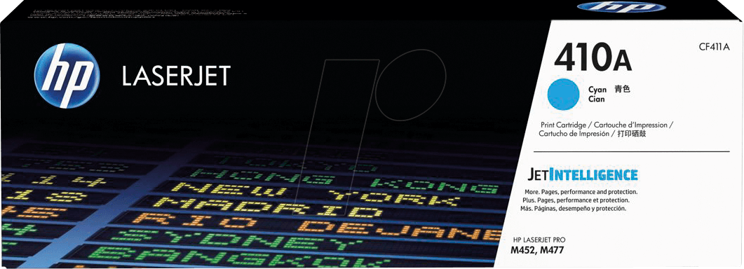 TONER CF411A - HP-Toner, cyan, 410A, original
