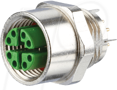 M12 BU8 361 - Buchse M12, 8-polig, Frontmontage
