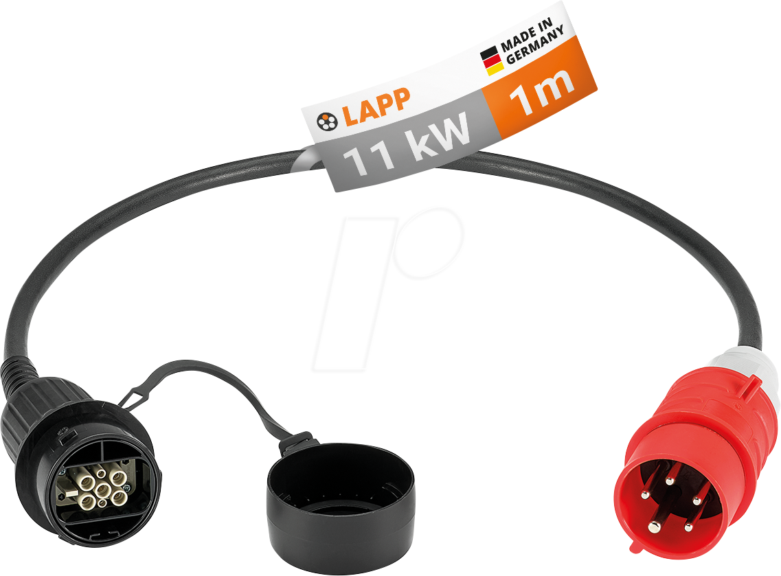 LAPP 64705 - Ladekabel Universal mit CEE-Stecker rot, bis zu 11 kW, 3-phasig,