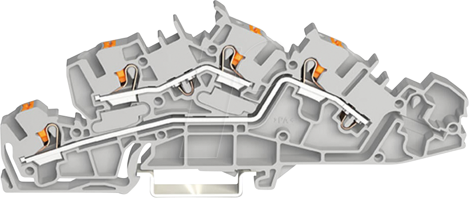 WAGO 2205-7642 - Installationsetagenklemme, 4,0 mm², L/L, grau