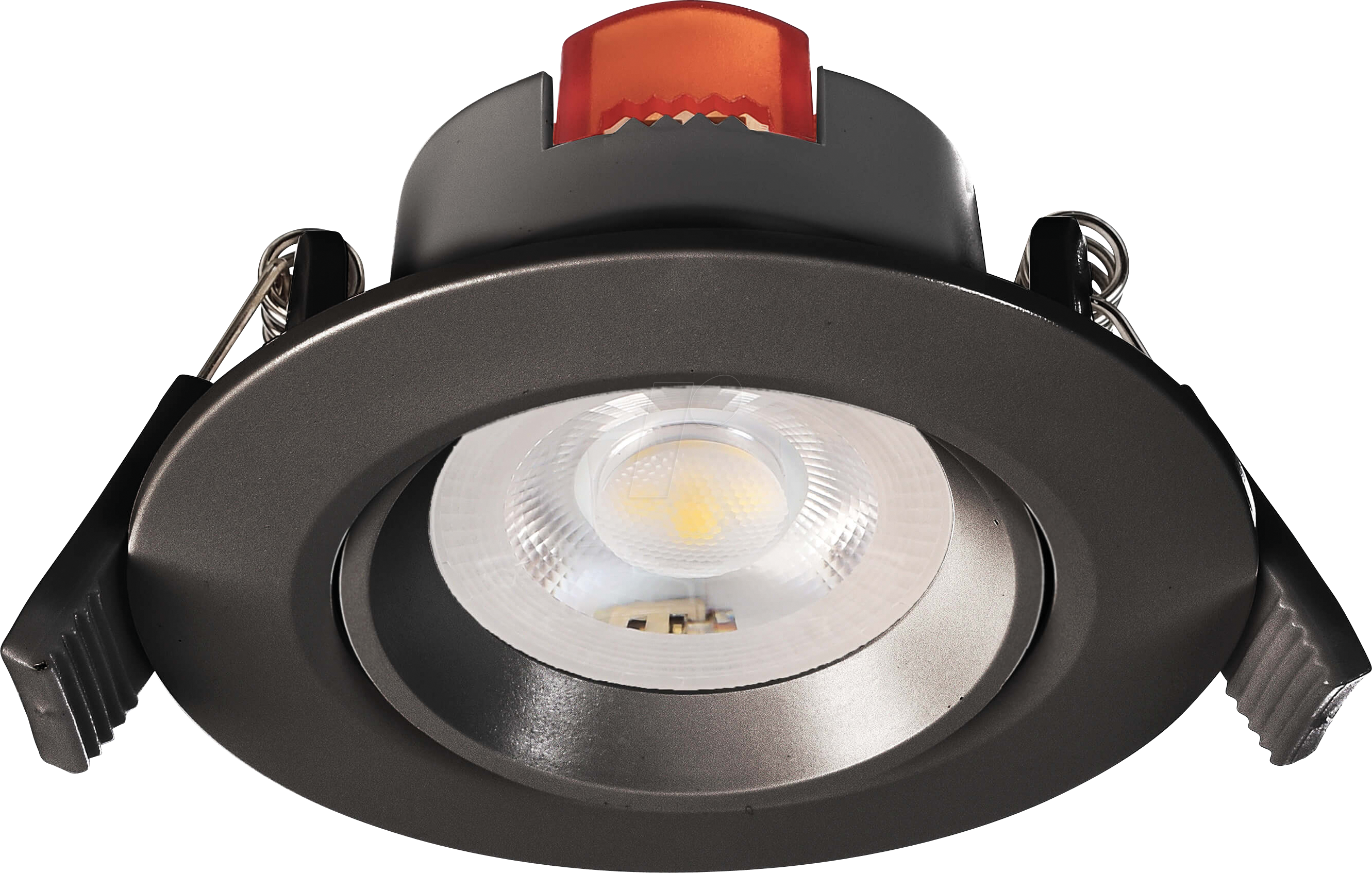 DEKO 565387 - Deckeneinbauleuchte SMD-68-230V, DIM, 4000K, 550 lm, rund, schwa