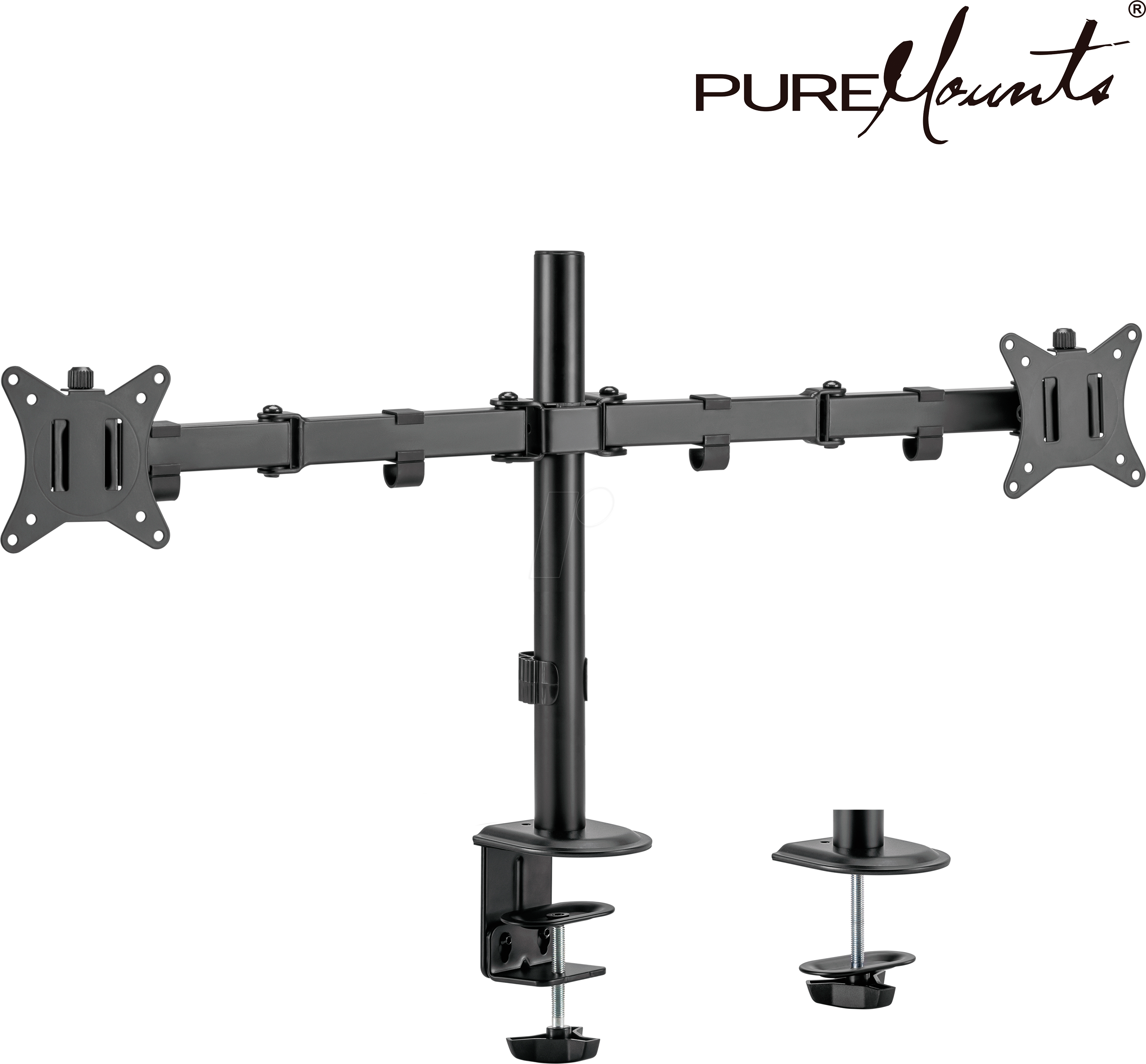 PM-OFFICE-12 - Monitor Halter, 2 Displays, Tischmontage, bis 9 kg, 17'' - 32''