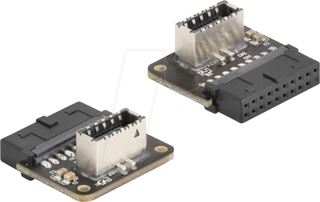 DELOCK 67239 - 90° Adapter USB 5 Gb/s Pfostenbuchse zu Typ-E Key A Buchse