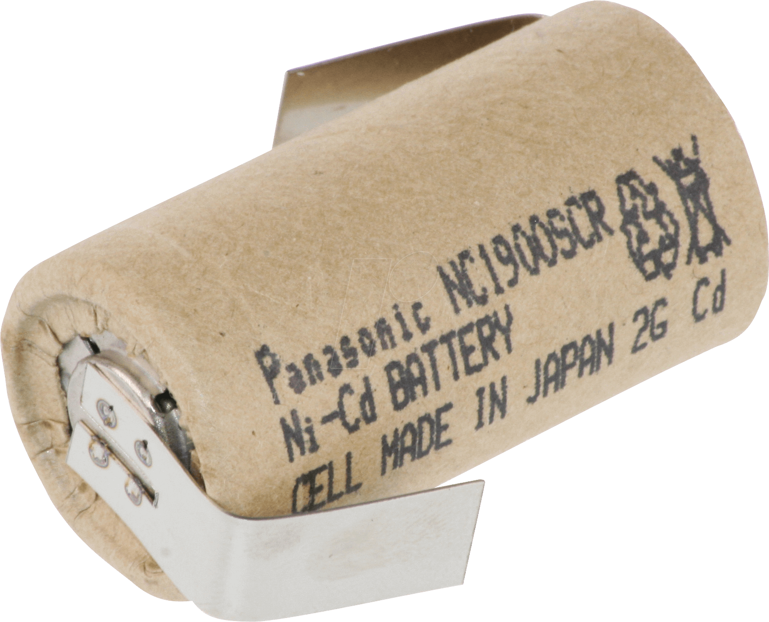 PA NC1900 SC 1Z - Industriezelle, NiCd, Sub-C, 1,2 V, 1900 mAh, Z-Lötfahnen