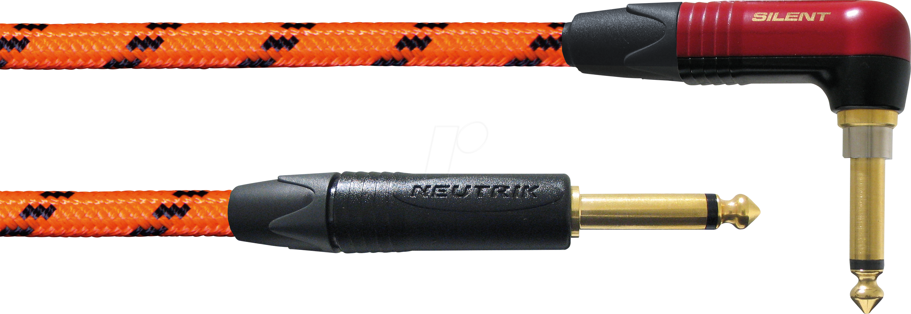 BLACKLIGHT 3PROS - Instrumentenkabel BLACKLIGHT PR-SILENT, 3 m, orange, 6,3 mm Mono