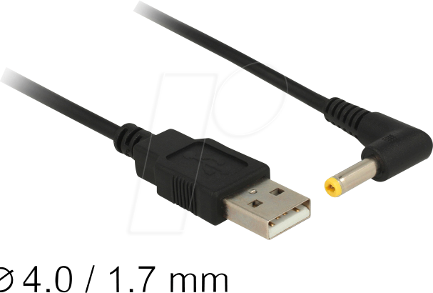 DELOCK 85544 - Stromkabel USB > DC 4,0 x 1,7 mm, 1.5 m