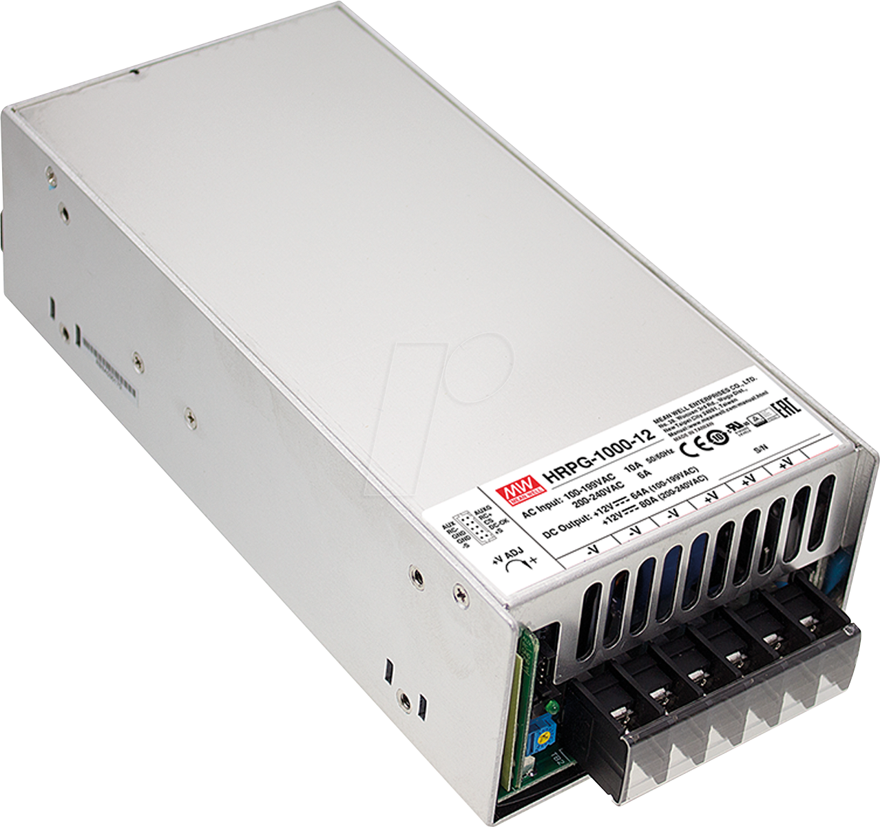 MW HRPG-1000-12 - Schaltnetzteil, geschlossen, 960 W, 12 V, 80 A