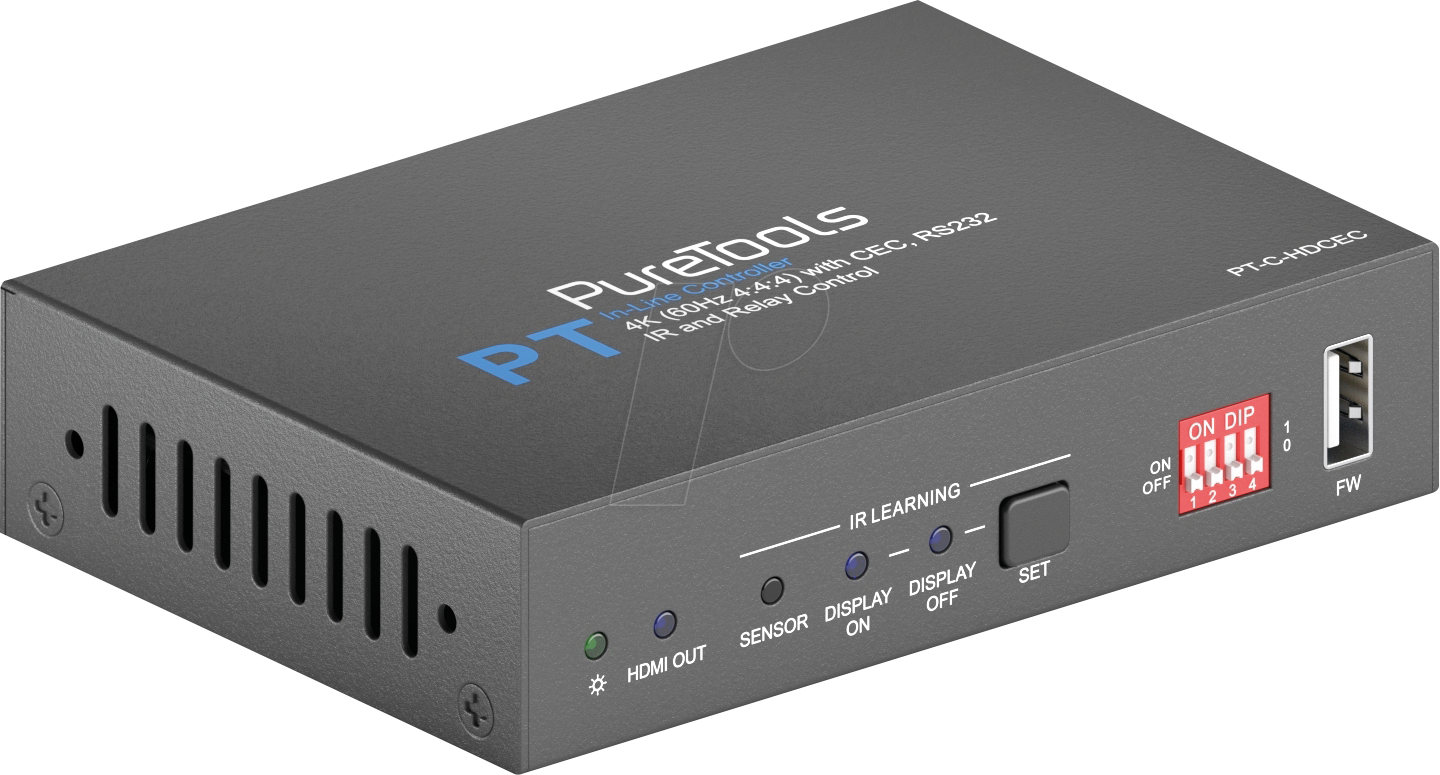 Thumbnail - PURE PT-C-HDCEC - HDMI CEC und Relais Controller, 4K 18 Gb/s