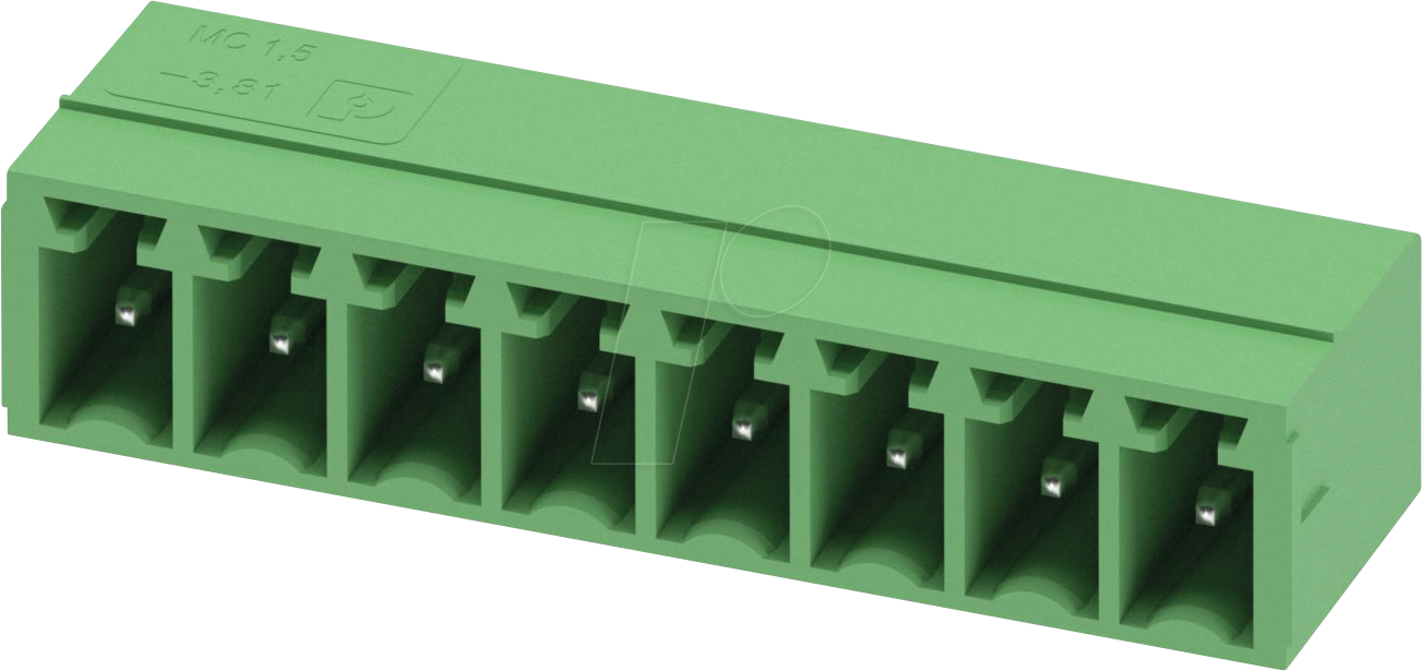 MC 8 G 3,81 - Leiterplatten-Grundleiste, 8-polig, 3,81 mm