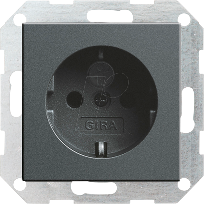 GIRA55 SKSSH ANT - Schutzkontaktsteckdose erhöhter Berührungsschutz anthrazit