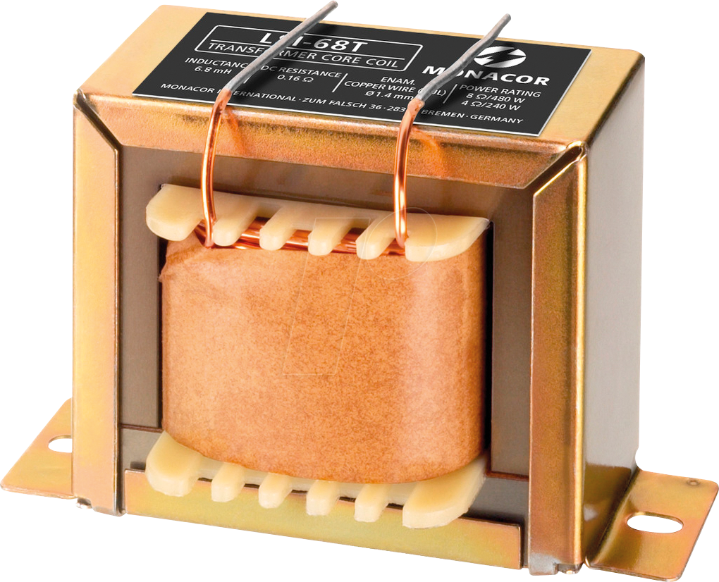 MON LSI-68T - MONACOR Trafokernspule, 6,8 mH, 0,16 Ohm