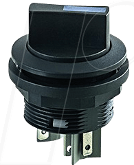 SSWWALO1 - Leucht-Wahlschalter - 1 S + 1 Ö, schwarz