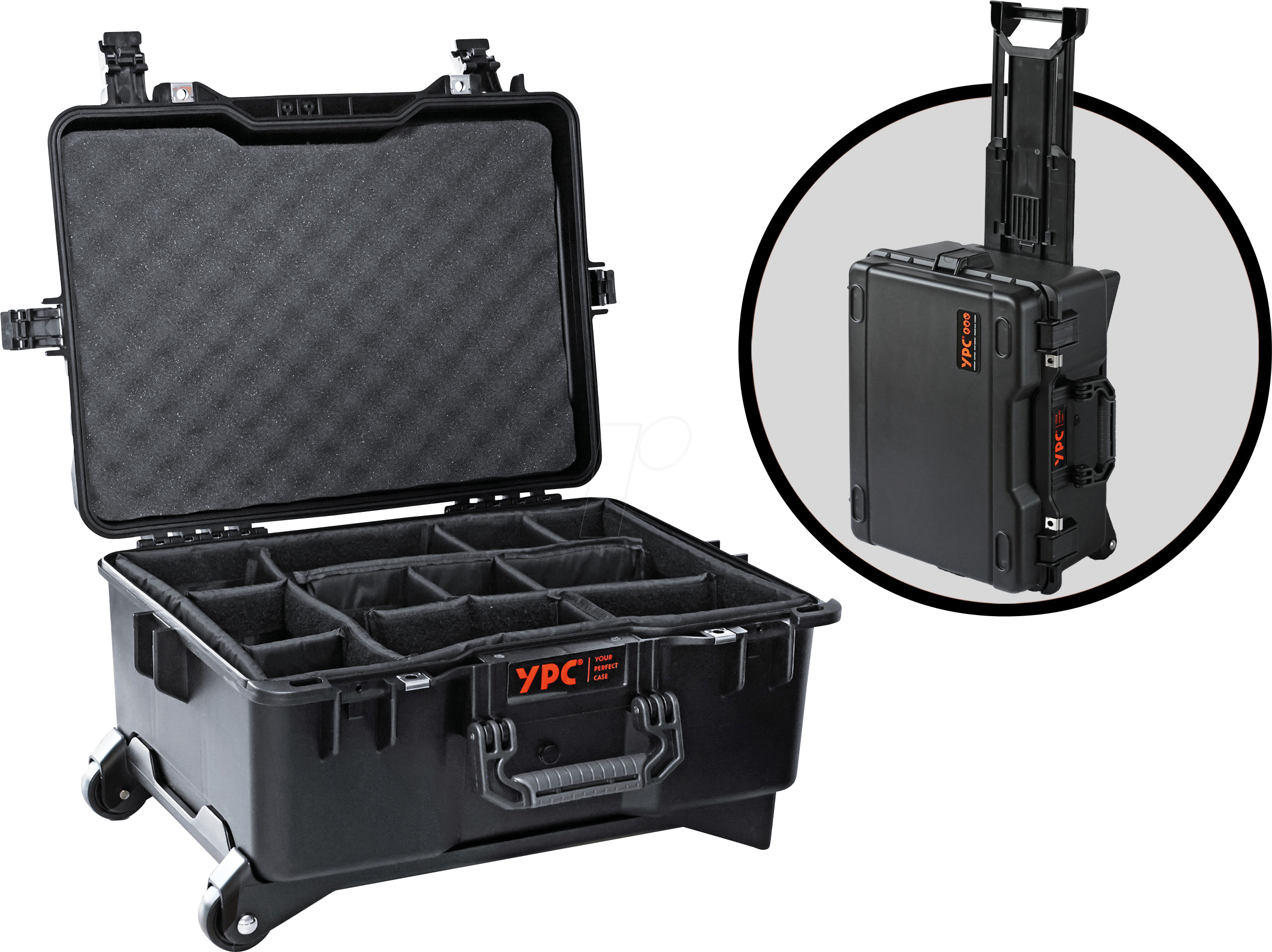 YPC CS00003BKPD - Xplorer Case XXL, Outdoor Koffer, Schwarz, 530x400x285mm