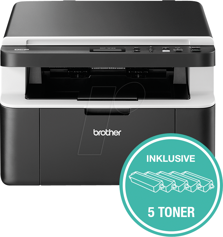 BRO DCP1612WVB - Laserdrucker, Multifunktion, mono, WLAN, 20 S/min, inkl. UHG