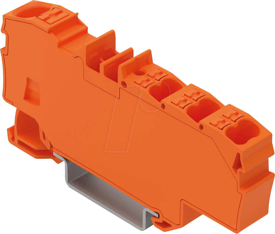WAGO 2206-8032 - Verteilerklemme 1x 6 mm² / 6x 1,5 mm², orange