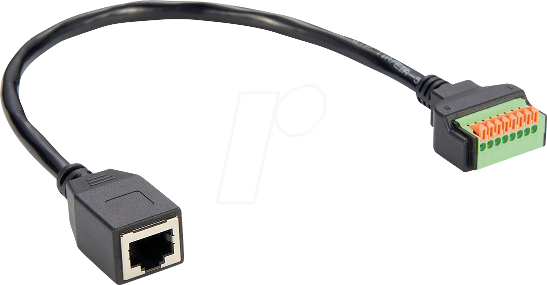 Thumbnail - ROLINE 12021172 - Kabeladapter RJ45 Buchse / Terminalblock, 15 cm