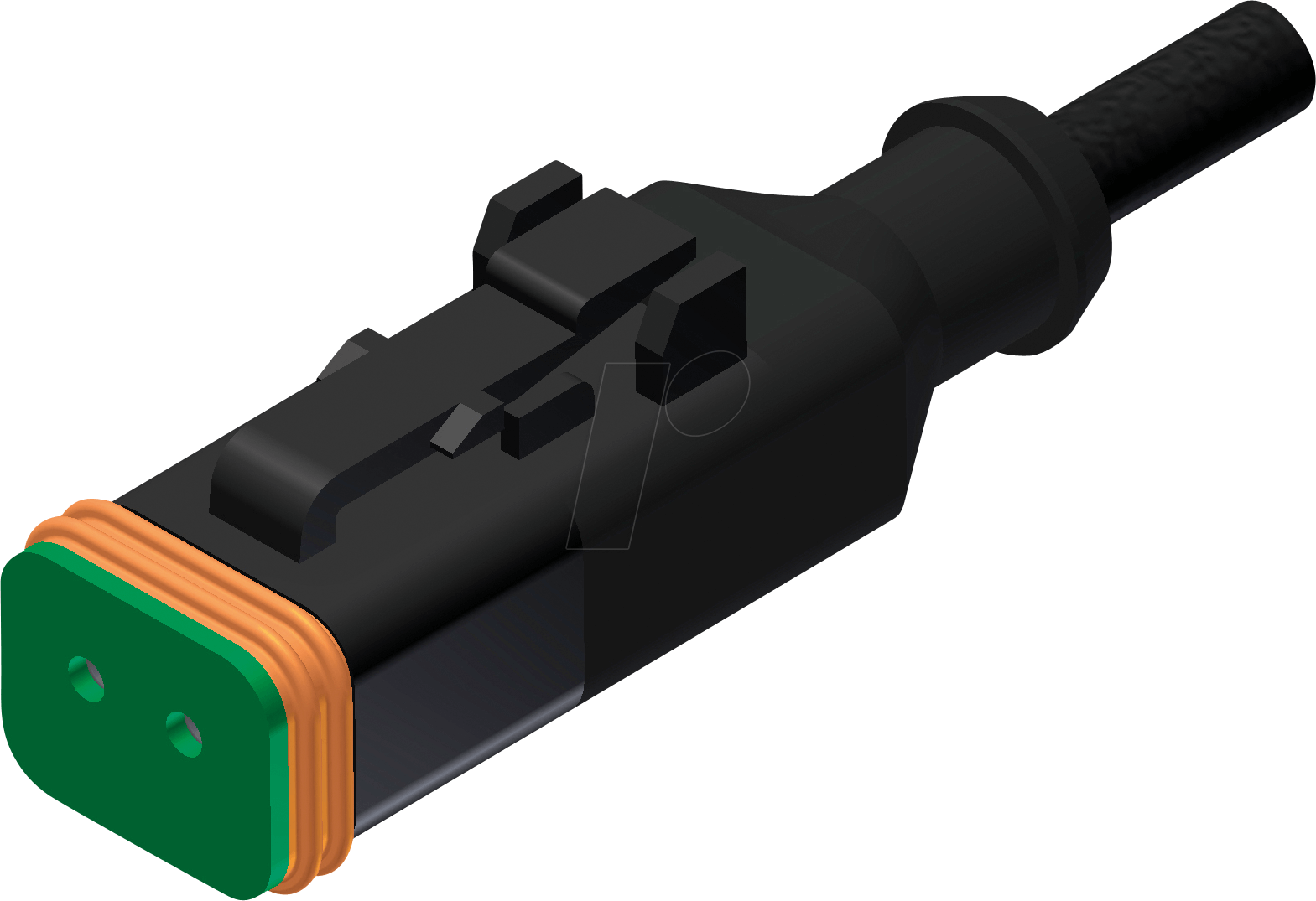 CONEC 55-00390 - Ventilsteckverbinder DT, 2-pol, Kupplung