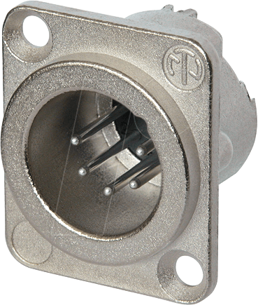 NEUTRIK NC6MD-LX - XLR-Chassisstecker, 6-pol, vernickelt