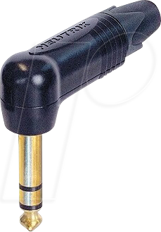 NEUTRIK NP3RX-B - Winkelstecker 3-polig, 6,35 mm, schwarz