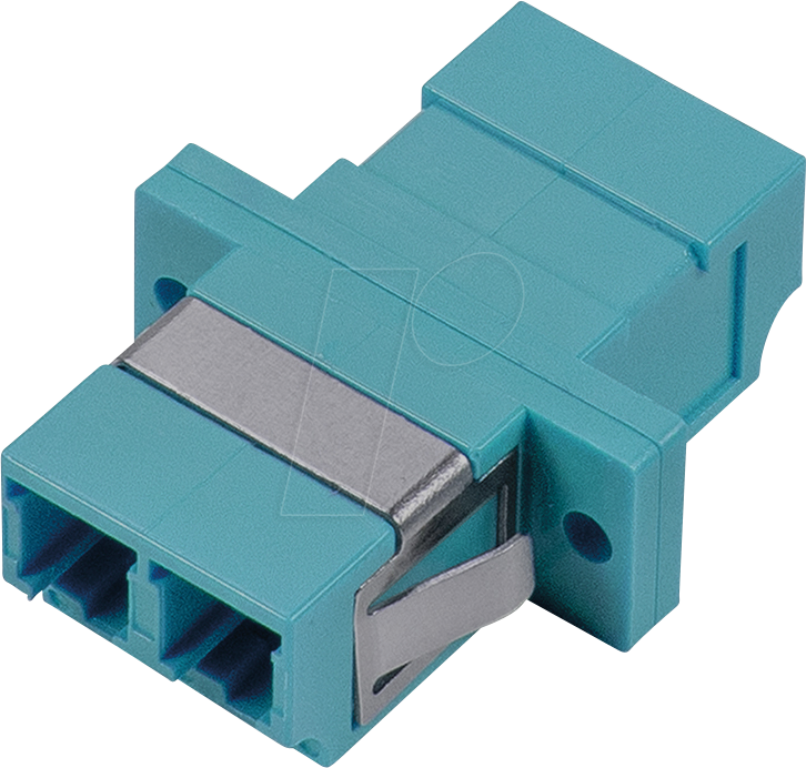 TTL 62055D-K-AQ - LWL Adapter, LC Duplex / LC Duplex, OM3, aqua