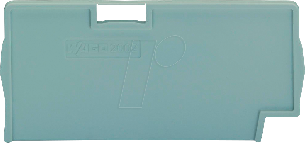 WAGO 2002-1493 - Trennplatte, 2 mm dick, überstehend, grau