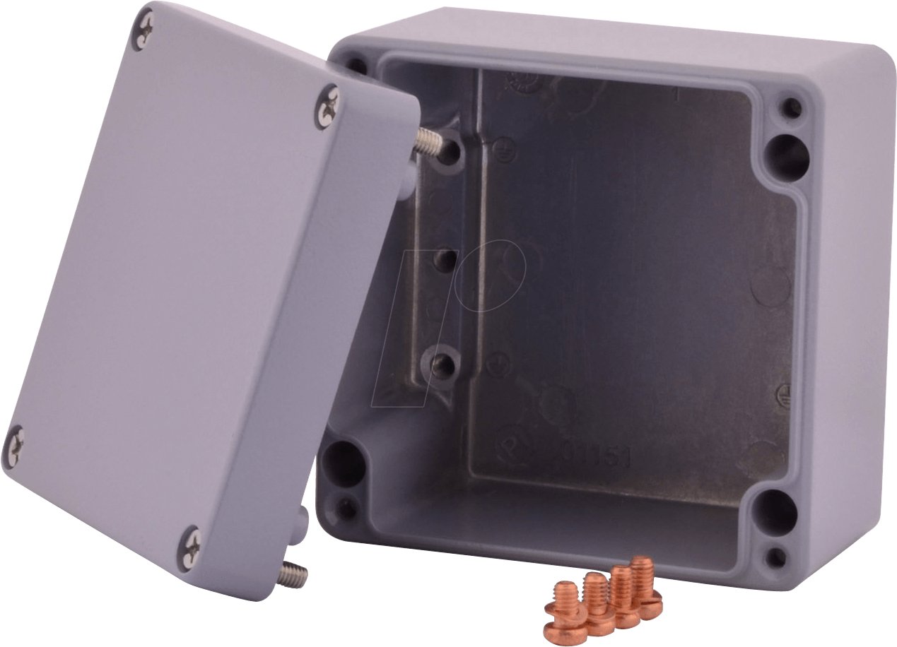 ALTR 12212081 GR - Aluminiumgehäuse Alster, 122 x 120 x 81 mm