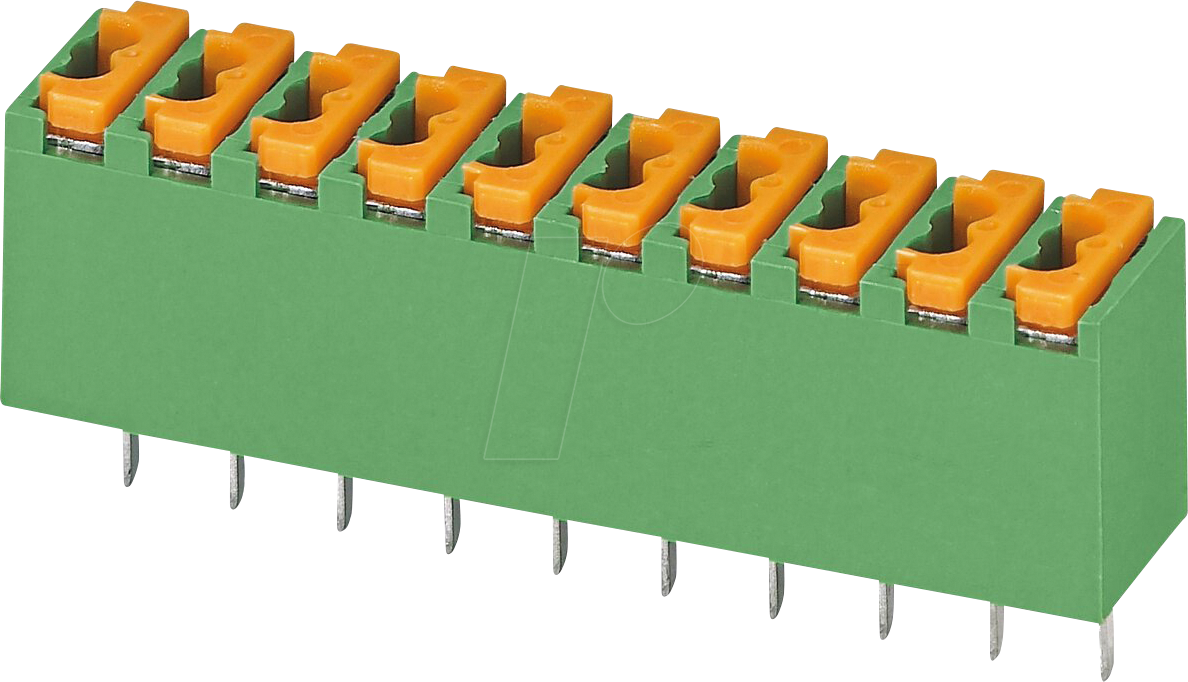 FKMPT 0,5 10 3,5 - Leiterplattenklemmenblock, 10 polig, RM: 3,5 mm, 0,12 - 0,5 mm²