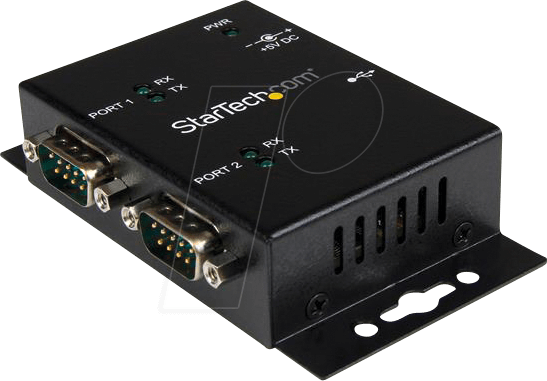 ST ICUSB2322I - 2 Port USB auf RS232, seriell, Metallgehäuse