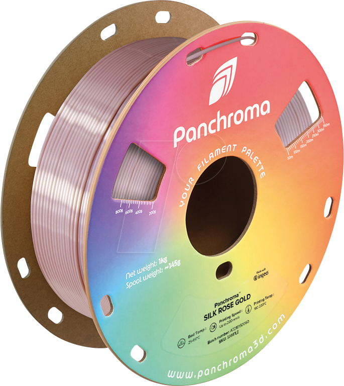 POLYMAKER CA3017 - Filament, Panchroma PLA, Silk Rose Gold, 1,75 mm, 1 kg
