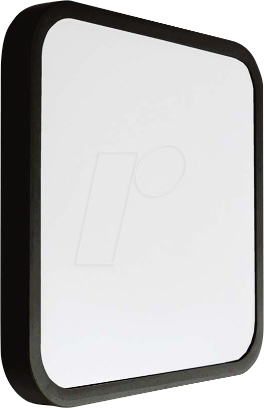 VT-76721-24 - Deckenleuchte, 18 W, 1830 lm, 4000 K, schwarz, IP44, quadratisch