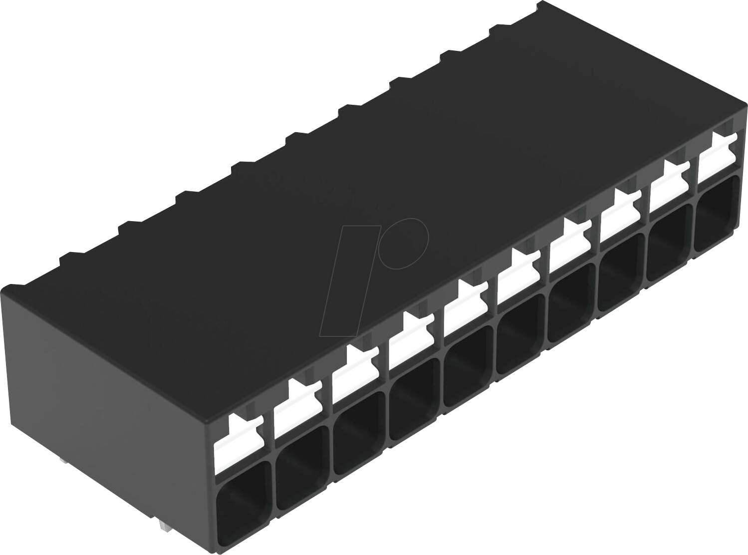 WAGO 2086-1210 - THR-Leiterplattenklemme, Drücker, 1,5 mm², 10-polig