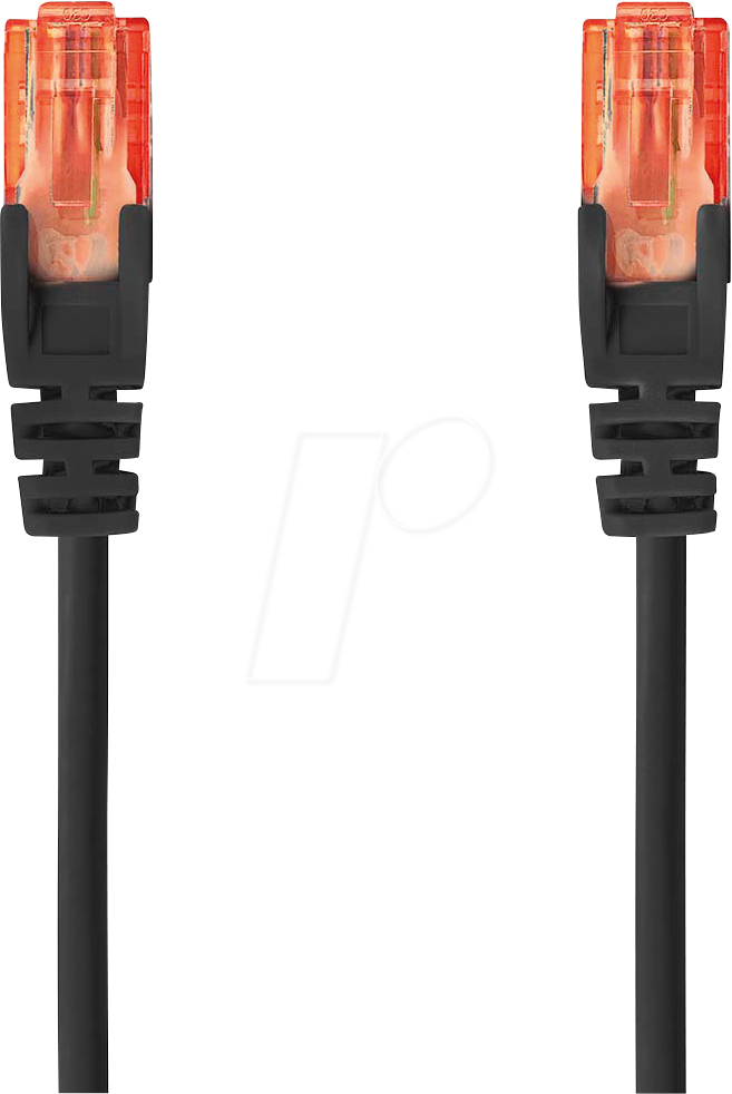 N CCGL85200BK20 - Patchkabel, Cat.6, U/UTP, 2 m, schwarz