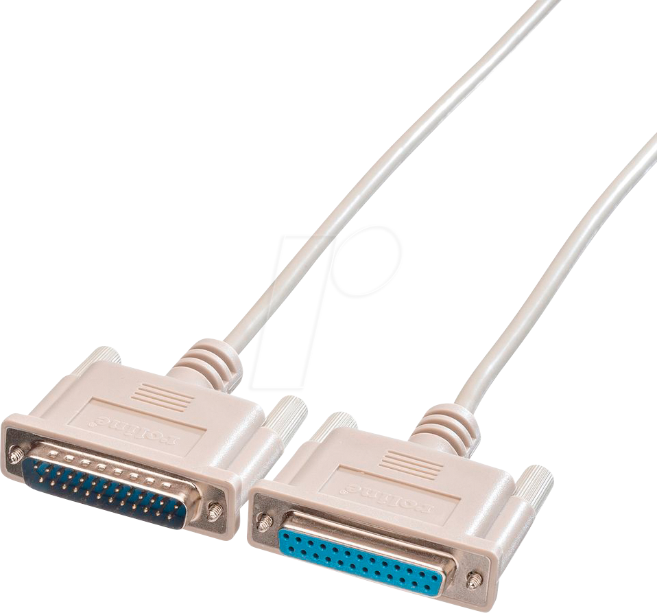 Thumbnail - ROLINE 11013660 - Kabel Seriell, 25-pol RS-232, Stecker/Buchse, 6,0 m