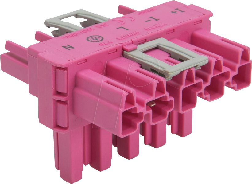 Thumbnail - WAGO 770-1743 - WINSTA® MIDI, T-Verteiler 5-pol, 1xStecker / 2xBuchse