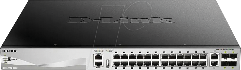 D-LINK G313030PS - Switch, 30-Port, Gigabit Ethernet, PoE+, SFP+