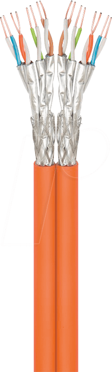 GOOBAY 91891 - Cat.7a Verlegekabel S/FTP PiMF, 100 m, duplex